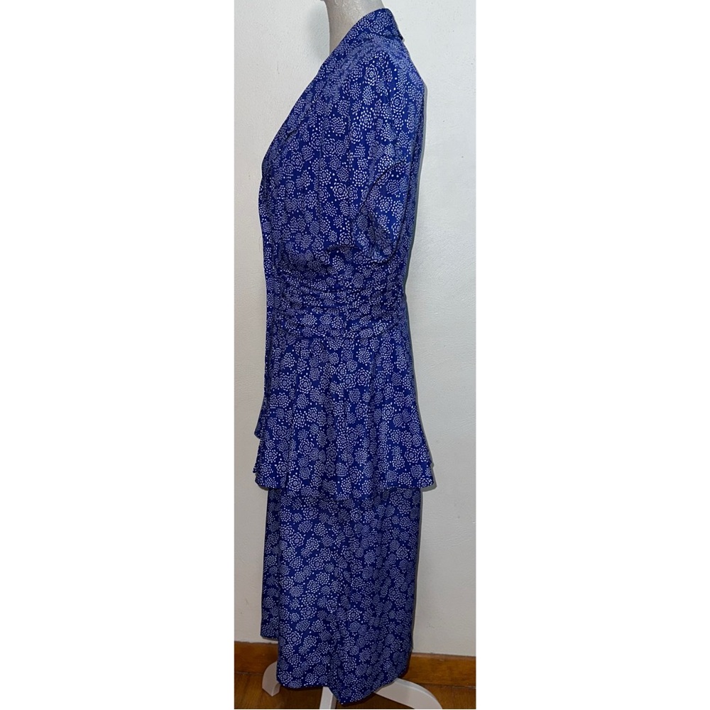 Vintage Blue & White Floral Skirt Set - Picture 9 of 13